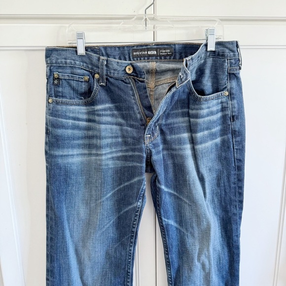 Big Star 1974 Jeans Pioneer Regular Boot Jeans Whiskered 34x31 - Picture 8 of 8